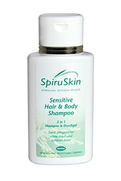 SpiruSkin <br /> Sensitive Hair & Body <br /> Shampoo<br />200 ml Flasche