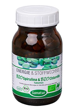 BioSpirulina & BioChlorella <br />Naturland<br />ca. 250 Tabletten = 100 g