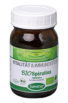 BioSpirulina<br />  Naturland<br />ca. 250 Tabletten = 100 g