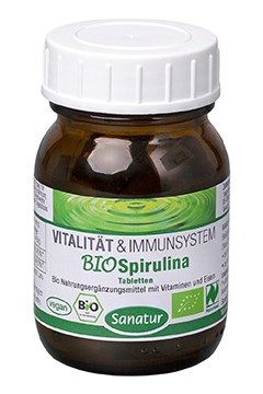 BioSpirulina<br />  Naturland<br /> ca. 100 Tabletten = 40 g