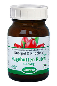 Hagebutten Pulver <br /> BIO, 160 g