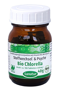 BioChlorella <br />Naturland<br /> approx. 100 tablets = 40 g BioChlorella <br />Naturland<br /> approx. 100 tablets = 40 g