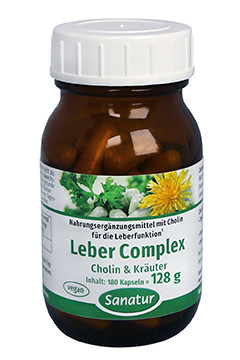 Leber Complex <br /> Cholin & Kräuter <br /> 180 Kapseln (128 g)