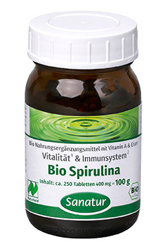 BioSpirulina<br />  Naturland<br />approx. 250 tablets = 100 g